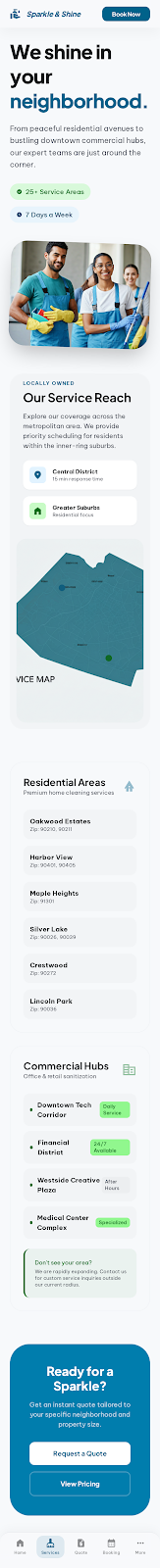 Preview of Sparkle & Shine Services demo