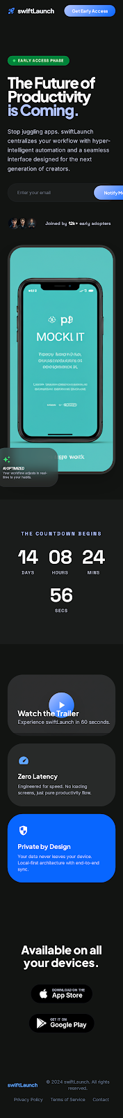 Preview of Swift Launch App demo